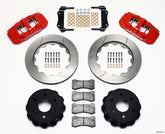 Wilwood AERO4 RearTruck Kit 14.25in Red 1999-2010 GM 1500-SUV 1 Piston OE Caliper