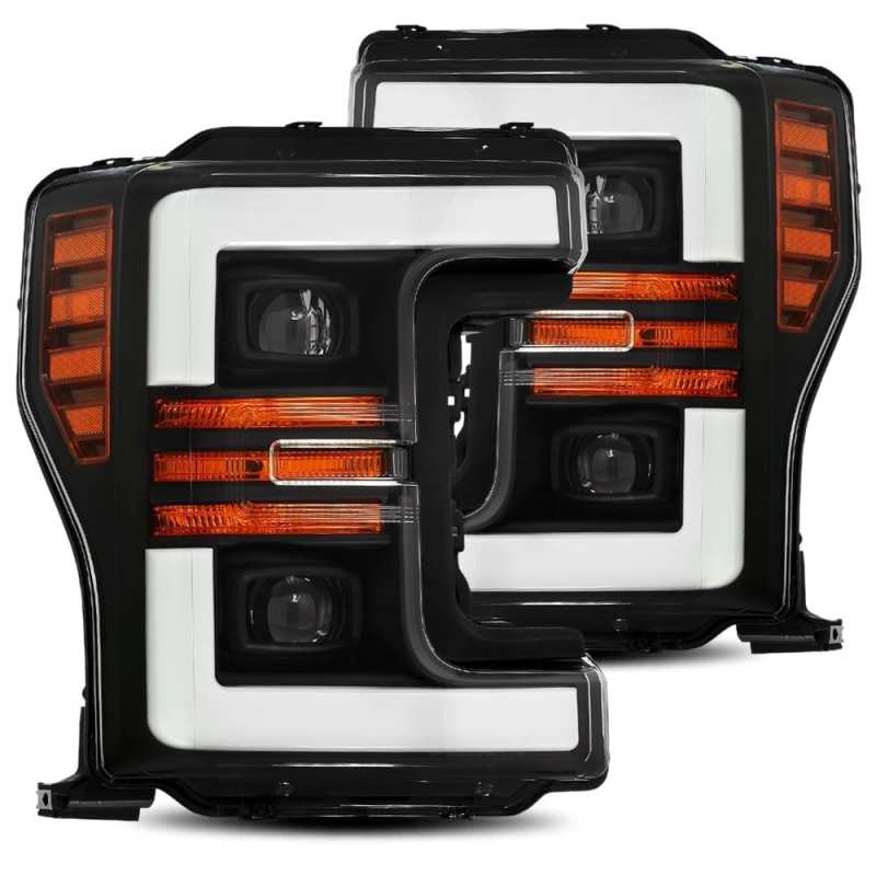AlphaRex 17-19 Ford F-250 SD PRO-Series Proj Headlight Plnk Style Matte Blk w/Activ Light/Seq Signal AlphaRex 17-19 Ford F-250 SD PRO-Series Proj Headlight Plnk Style Matte Blk w/Activ Light/Seq Signal