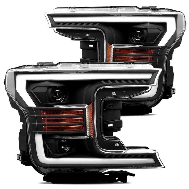 AlphaRex 18-20 Ford F-150 LUXX Style Projector Headlights Alpha Black w/Activation Light/DRL AlphaRex 18-20 Ford F-150 LUXX Style Projector Headlights Alpha Black w/Activation Light/DRL
