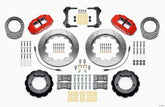 Wilwood Narrow Superlite 4R Front Hat Kit 14.00in Red 76-77 Ford Bronco Dana 44 w/Lines
