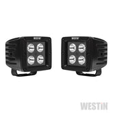 Westin LED Auxiliary Light 3.2in x 3.0in Spot w/5W Cree - Black