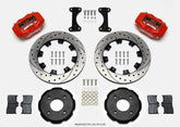 Wilwood Forged Dynalite Front Hat Kit 12.19in Drilled Red 2002 Mitsubishi Lancer
