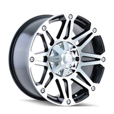 Mayhem 8010 Riot 17x8 / 5x127 BP / 10mm Offset / 87mm Hub Black/Machined Face Wheel