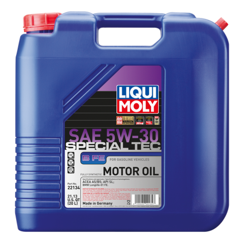 LIQUI MOLY 20L Special Tec B FE Motor Oil SAE 5W30 LIQUI MOLY 20L Special Tec B FE Motor Oil SAE 5W30