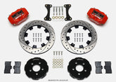 Wilwood Forged Dynalite Front Hat Kit 12.19in Drilled Red 00-04 PT Cruiser/03-04 SRT/4
