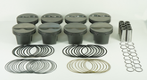Mahle MS Piston Set Chevy 360ci 4.045in Bore 3.500in Stroke 5.7in Rod .927in Pin -4cc 10.6 CR