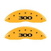 MGP 4 Caliper Covers Engraved Front & Rear 300 Yellow Finish Black Char 2007 Chrysler 300