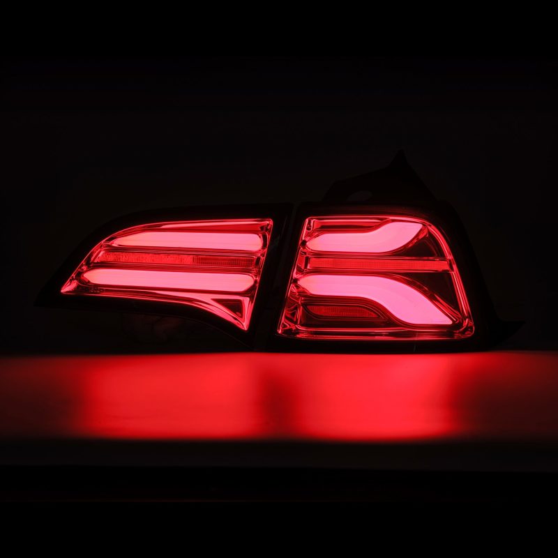 AlphaRex 17-22 Tesla Model 3 PRO-Series LED Tail Lights Red Smoke w/Seq Sig AlphaRex 17-22 Tesla Model 3 PRO-Series LED Tail Lights Red Smoke w/Seq Sig