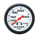 Autometer Phantom 66mm 120-240 Deg F Mechanical Water Temperature Gauge
