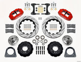 Wilwood Narrow Superlite 6R Front Hub Kit 14.00in Drill Red TCI-IFS 71-78 (Pinto Based)