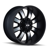 ION Type 189 20x10 / 8x165.1 BP / -19mm Offset / 130.8mm Hub Satin Black/Machined Face Wheel