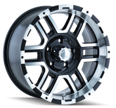 ION Type 179 17x9 / 6x139.7 BP / 0mm Offset / 106mm Hub Black/Machined Wheel