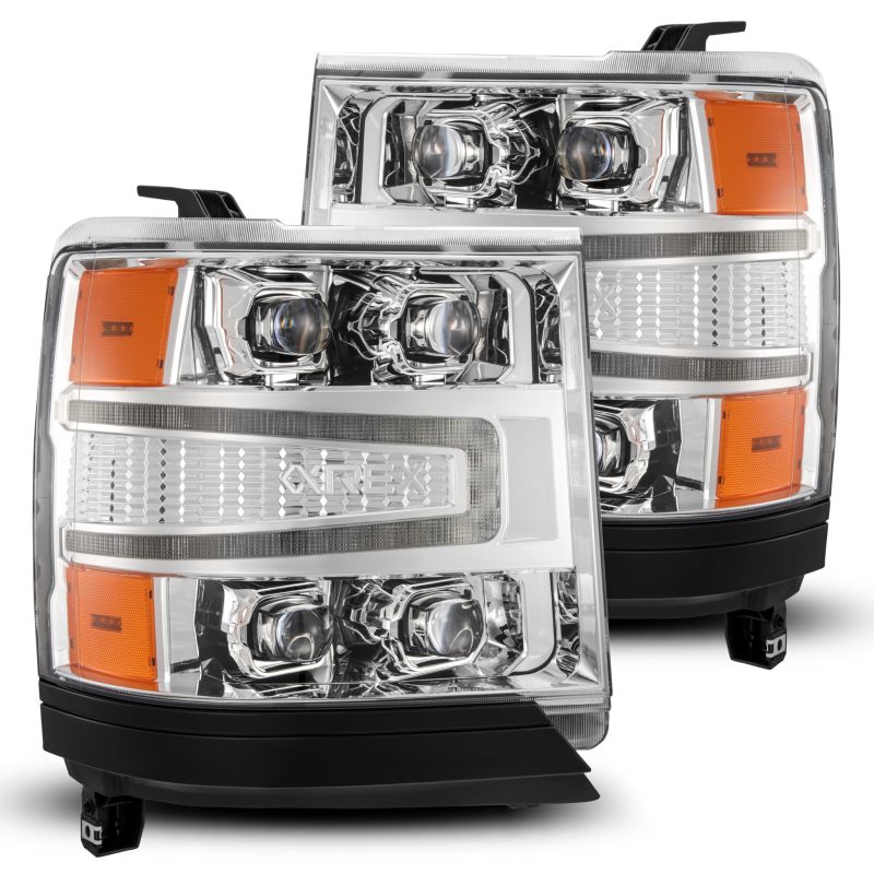 AlphaRex 16-18 Chevy 1500HD NOVA-Series LED Proj Headlights Chrm w/Actv Lgt/SeqSig & DRL(Req 810023) AlphaRex 16-18 Chevy 1500HD NOVA-Series LED Proj Headlights Chrm w/Actv Lgt/SeqSig & DRL(Req 810023)