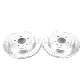 Power Stop 13-18 Cadillac ATS Rear Evolution Drilled & Slotted Rotors - Pair