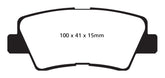 EBC 09-11 Hyundai Azera 3.3 Greenstuff Rear Brake Pads