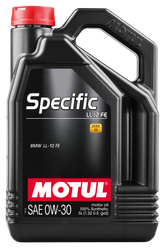 Motul 5L 100% Synthetic High Performance Engine Oil ACEA C2 BMW LL-12 FE+ 0W30