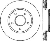 StopTech 6/93-99 Mitsubishi 3000GT-VR4 Drilled Right Front Rotor