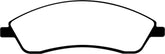 EBC 06-07 Cadillac CTS 2.8 (Sports Suspension) Greenstuff Front Brake Pads