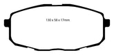 EBC 09-12 Hyundai Elantra 2.0 Touring Yellowstuff Front Brake Pads