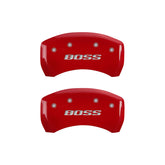 MGP 4 Caliper Covers Engraved Front & Rear MGP Red finish silver ch