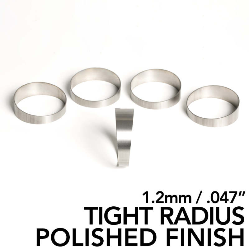 Ticon Industries 2.5in 45 Degree 1.26D CLR 1.2mm/.047in Wall Titanium Pie Cuts - Polished (5pk) Ticon Industries 2.5in 45 Degree 1.26D CLR 1.2mm/.047in Wall Titanium Pie Cuts - Polished (5pk)