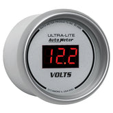 Autometer Ultra-Lite 2-1/16in 8-18 Volts Digital Voltmeter