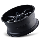 ION Type 184 17x9 / 5x127 BP / 18mm Offset / 87mm Hub Satin Black/Milled Spokes Wheel