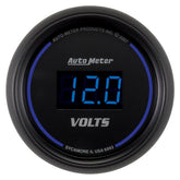 Autometer Cobalt Digital 52.4mm Black Voltmeter