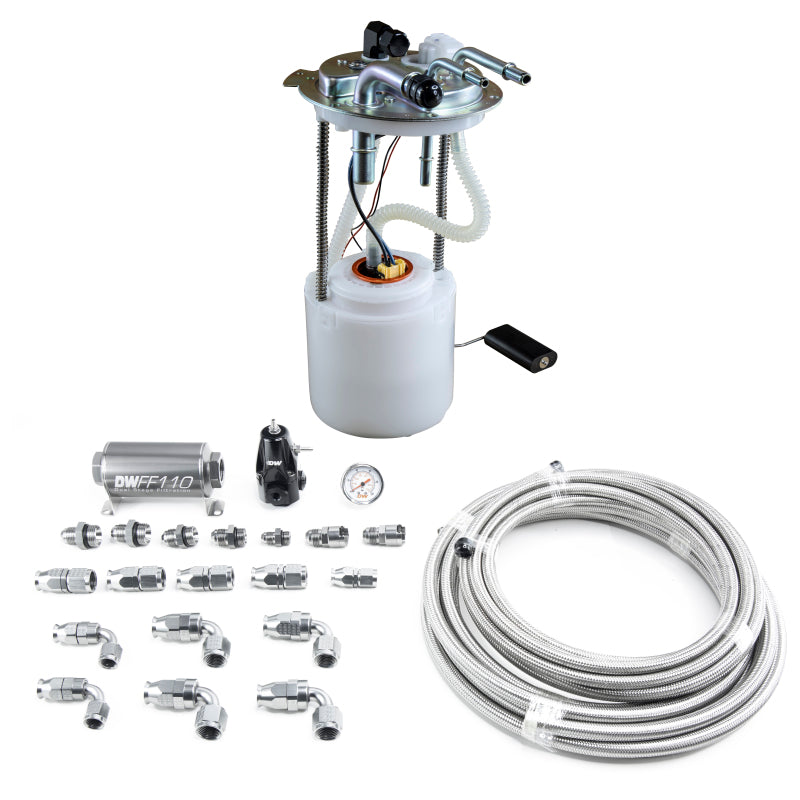 DeatschWerks 05-19 Yukon/Tahoe/Suburban DW400 Pump Module and Return SS PTFE Plumbing Kit DeatschWerks 05-19 Yukon/Tahoe/Suburban DW400 Pump Module and Return SS PTFE Plumbing Kit