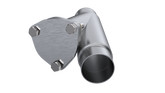 QTP 2.25in Weld-On QTEC Exhaust Cutout Y-Pipe