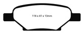 EBC 04-06 Chevrolet Cobalt 2.0 Supercharged Redstuff Rear Brake Pads