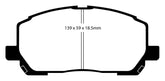 EBC 00-03 Toyota Highlander 2.4 2WD Greenstuff Front Brake Pads