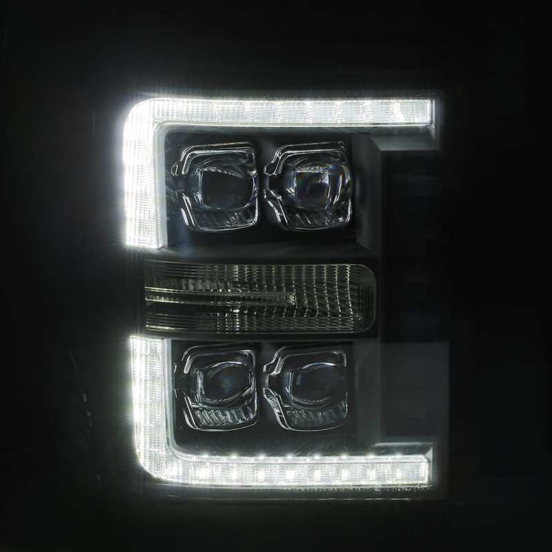 AlphaRex 11-16 Ford F-350 SD NOVA LED Projector Headlights Plank Style Blk w/Activ Light/Seq Signal AlphaRex 11-16 Ford F-350 SD NOVA LED Projector Headlights Plank Style Blk w/Activ Light/Seq Signal