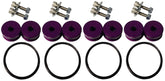 Torque Solution Billet Bumper Quick Release Kit Combo (Purple): Universal
