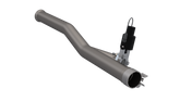 QTP 2018 Jeep Wrangler JL 4DR 2.5in 304SS Aggressor Cutout Mid Pipe