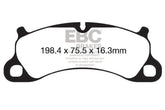 EBC 12-15 Porsche 911 (991) (Cast Iron Rotor only) 3.8 Carrera S Redstuff Front Brake Pads