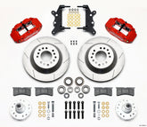 Wilwood Narrow Superlite 6R Front Hub & 1PC Rtr Kit 12.88in-Red 60-68 Ford / Mercury Full Size