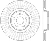 StopTech 14+ Ford Focus ST w/ 335mm Brakes Front Right Slotted & Drilled Rotor