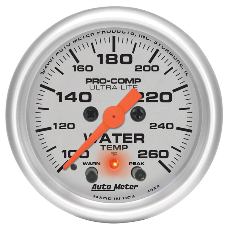 Autometer Ultra-Lite 2-1/16in Digital Stepper Motor 260 Degree F Water Temp Gauge Autometer Ultra-Lite 2-1/16in Digital Stepper Motor 260 Degree F Water Temp Gauge
