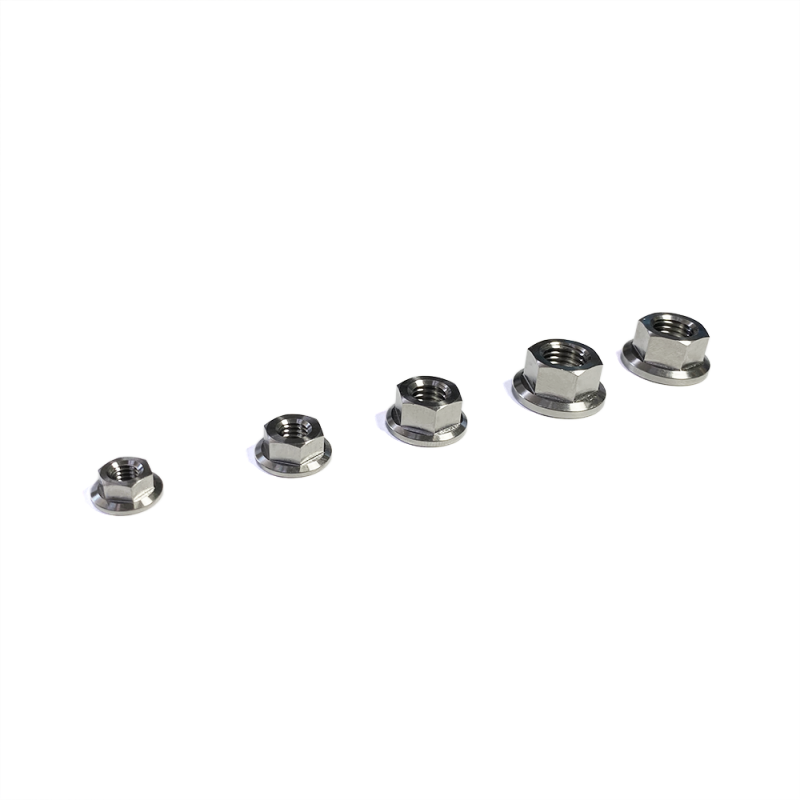 Ticon Industries Titanium Nut Flanged M12x1.25TP 17mm 6pt Head Ticon Industries Titanium Nut Flanged M12x1.25TP 17mm 6pt Head