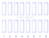 King 03-09 Ford Powerstroke V8 6.0L Diesel (Size +.026mm) Connecting Rod Bearing Set