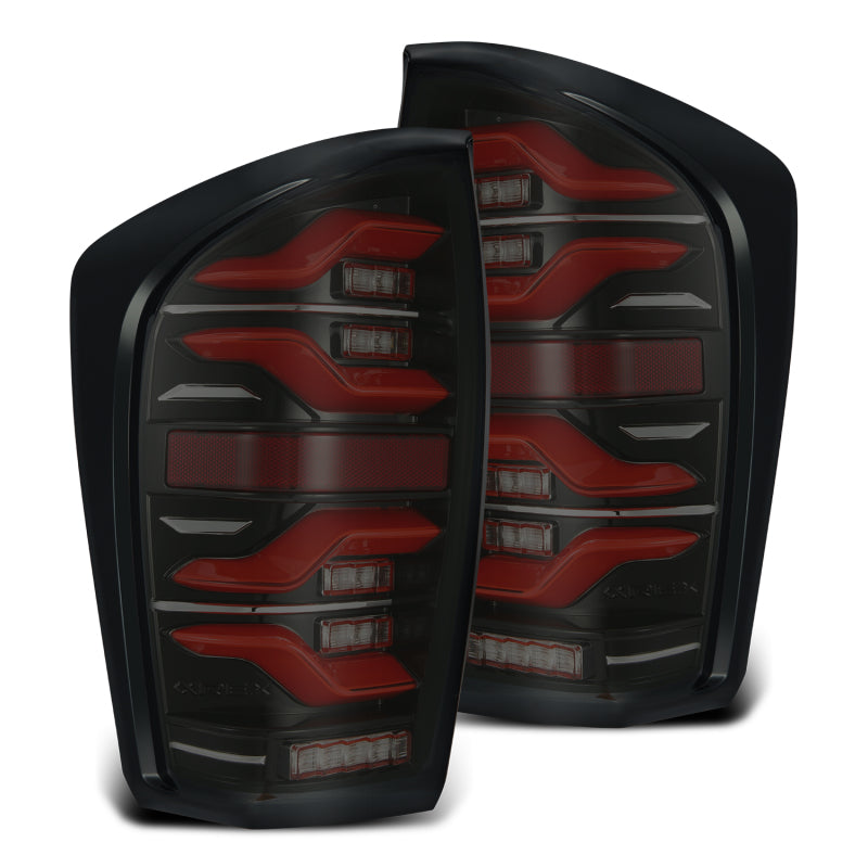 AlphaRex 16-21 Toyota Tacoma LUXX LED Taillights Blk/Red w/Activ Light/Seq Signal AlphaRex 16-21 Toyota Tacoma LUXX LED Taillights Blk/Red w/Activ Light/Seq Signal