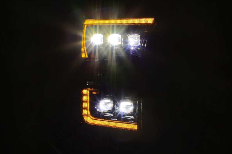 AlphaRex 17-20 Ford Raptor NOVA LED Proj Headlights Plank Style Alpha Black w/Activ Light/Seq Signal AlphaRex 17-20 Ford Raptor NOVA LED Proj Headlights Plank Style Alpha Black w/Activ Light/Seq Signal