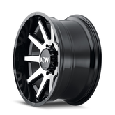 ION Type 143 18x9 / 6x139.7 BP / 18mm Offset / 106mm Hub Black/Machined Wheel