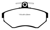 EBC 96-98 Volkswagen Passat 1.9 TD Redstuff Front Brake Pads