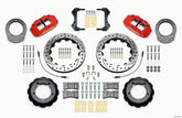 Wilwood Narrow Superlite 4R Front Hat Kit 12.88in Drill Red 76-77 Ford Bronco Dana 44 w/Lines
