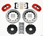 Wilwood Narrow Superlite 6R Front Hat Kit 14.00in Drill Red 2005-up Corvette C6