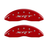 MGP 4 Caliper Covers Engraved Front & Rear SRT Red finish silver ch