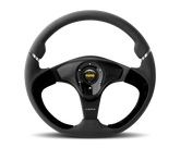 Momo Nero Steering Wheel 350 mm - Black Leather/Suede/Black Spokes