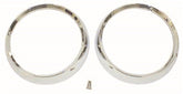 Omix Headlight Bezel Set Chrome 72-86 Jeep CJ Models